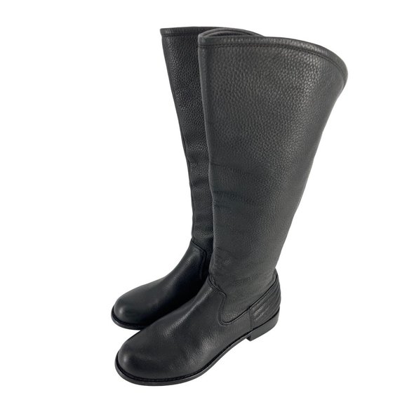 Women's Splendid Oakville Black Leather Elastic Back Boots Size 6M - Picture 3 of 5